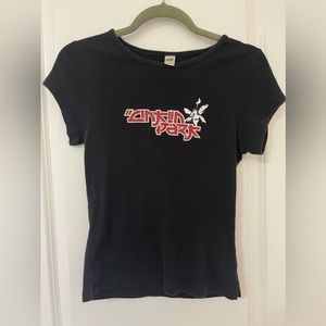 Vintage Linkin Park Asian Logo Hybrid Solider babydoll tee